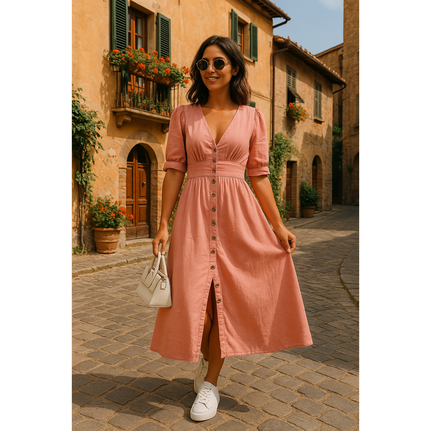 Sukienka Jeansowa z Guzikami dla Kobiet – Letni Styl Casual