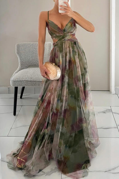 Sukienka maxi w kwiaty – elegancki strój damski na letnie przyjęcie ogrodowe